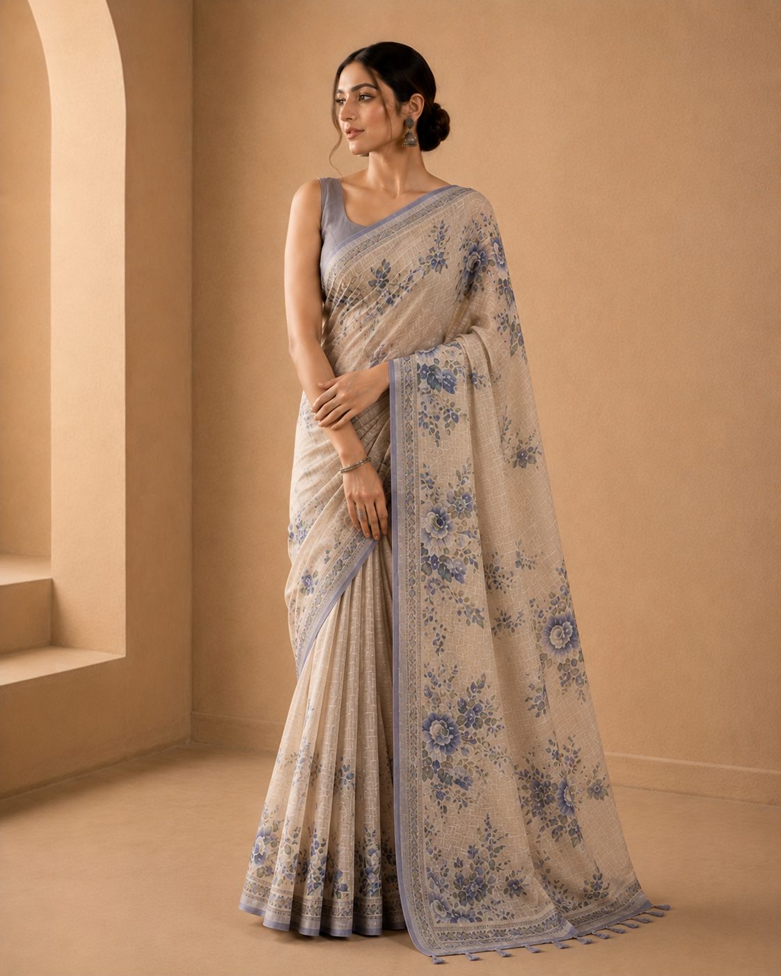 Blue Saree