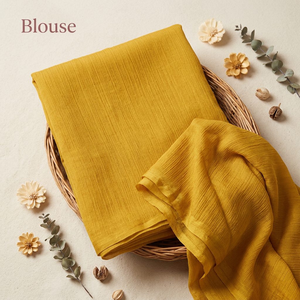 Linen Cotton Floral Saree