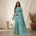 Seafoam Green with Silver Motifs