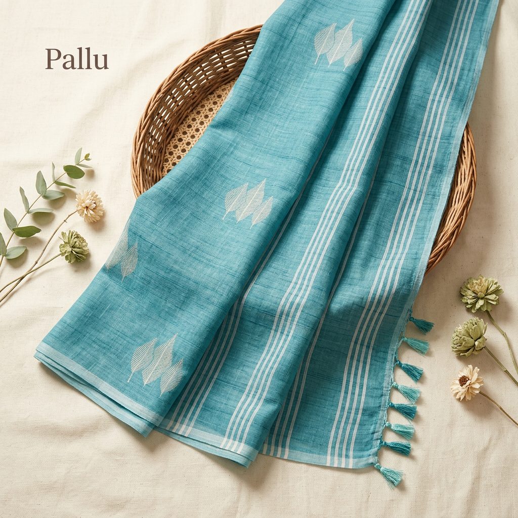 Seafoam Green with Silver Motifs